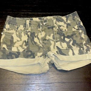 Camo Jean Shorts